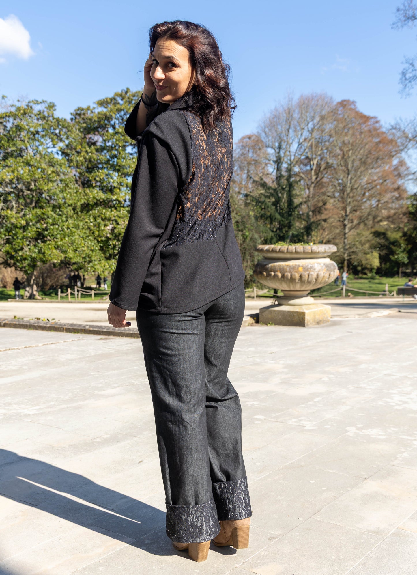 Blazer dentelle Opale