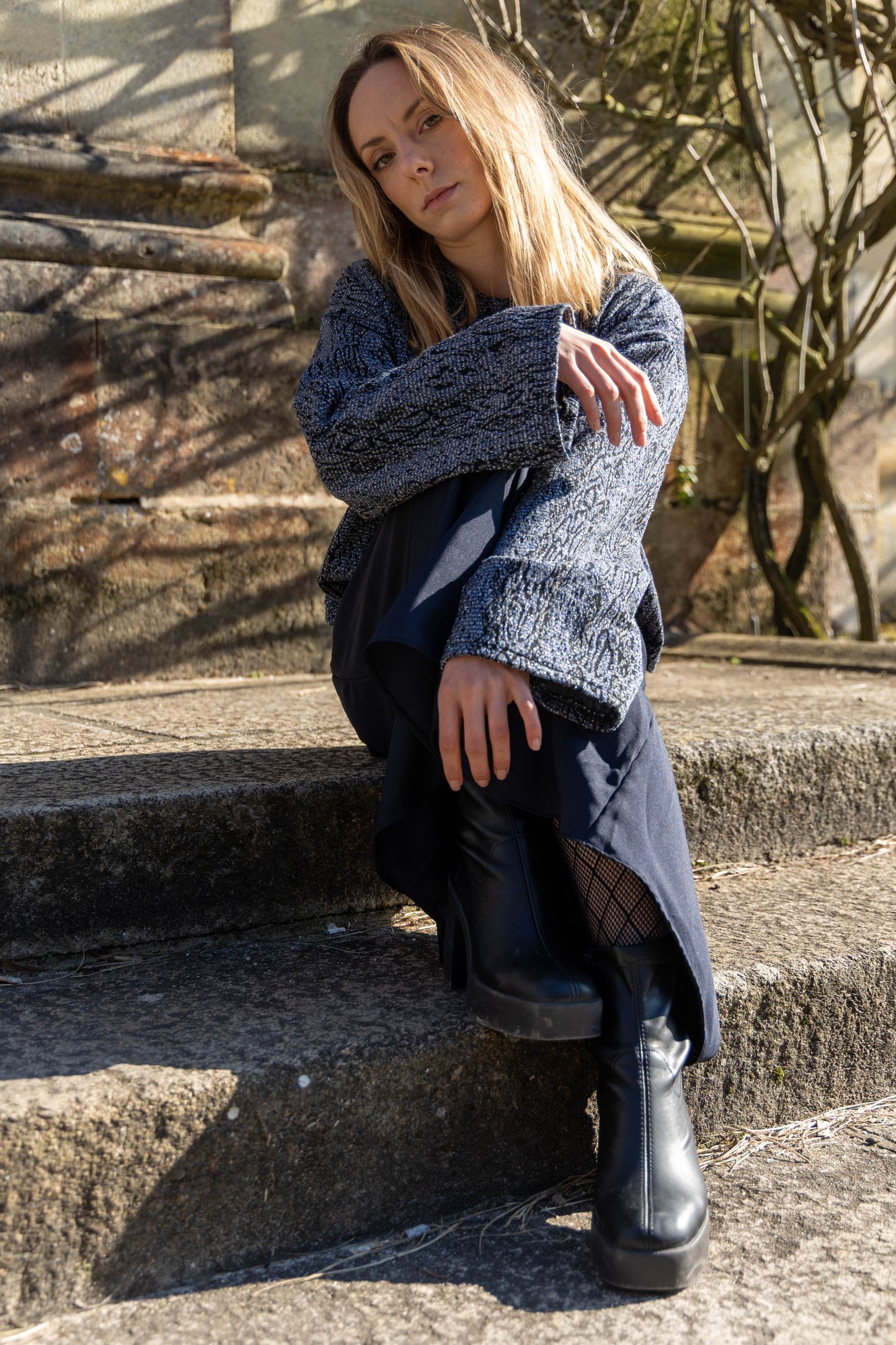 Pull bleu Lysia