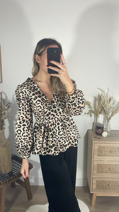 Blouse léopard JASMINA