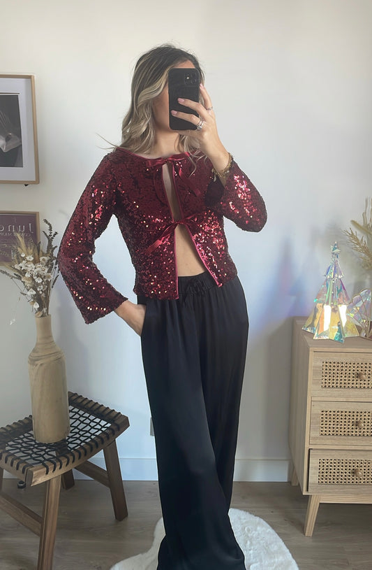 Blouse pailletée Claire