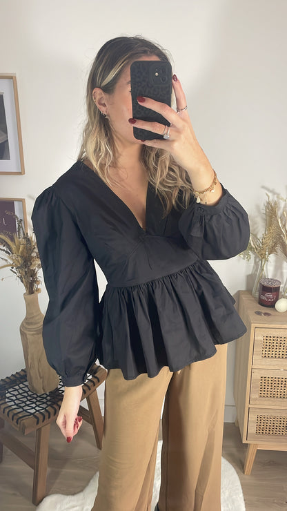 Blouse noire JASMINE