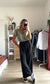 Pantalon fluide noir AMELIA