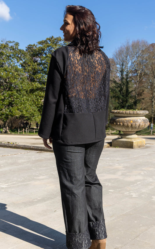 Blazer dentelle Opale