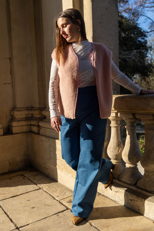 Gilet rose Liora